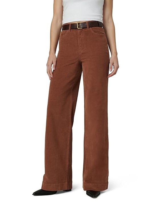 Joes Jeans The Mia High Rise Wide Leg Corduroy Womens Jeans Cambridge Brown