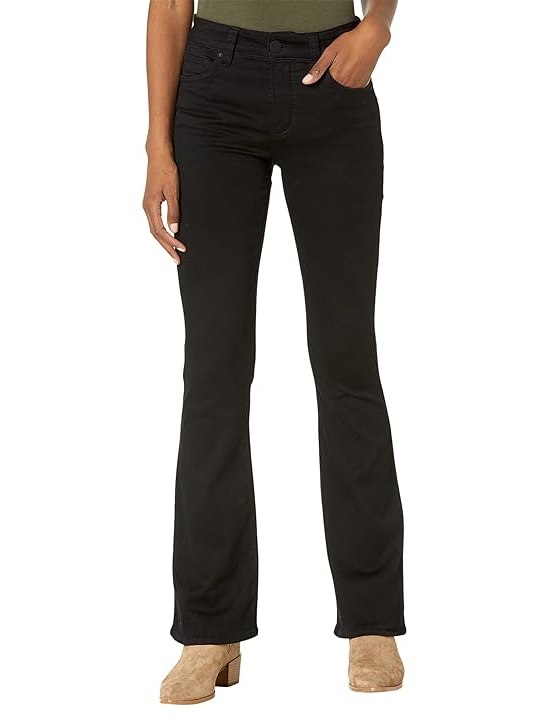 KUT from the Kloth Natalie High Rise Bootcut Womens Jeans Black