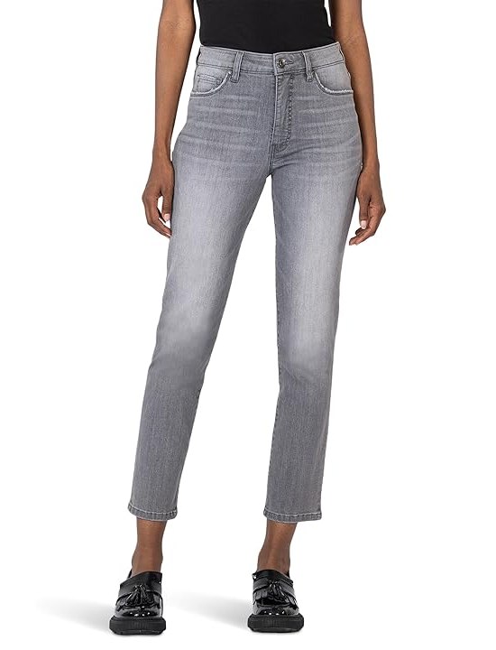 KUT from the Kloth Reese High Rise Fab Ab Ankle Straight Regular Hem Womens Jeans Certified